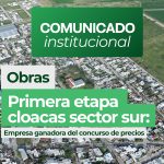 Electricidad Marchisio SRL será la encargada de llevar adelante la ejecución de la obra  al sector Cloacas Sur de la ciudad de Arroyito.